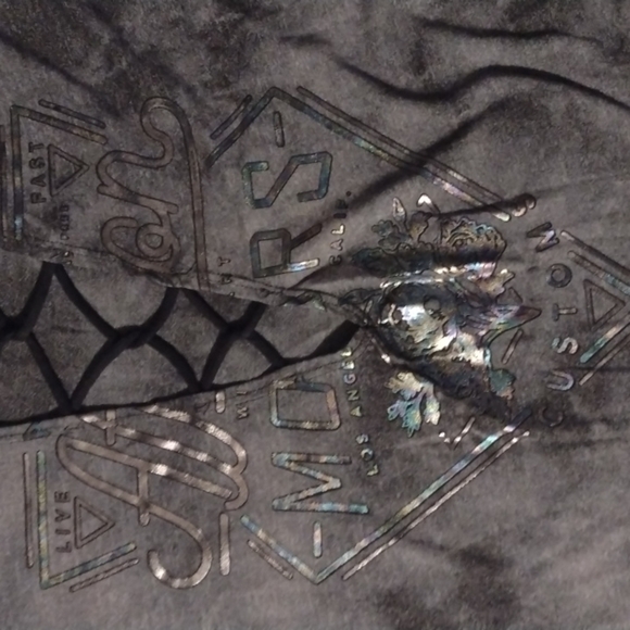 AFFLICTIONS v-neck t-shirt size medium motor customs - Picture 3 of 9